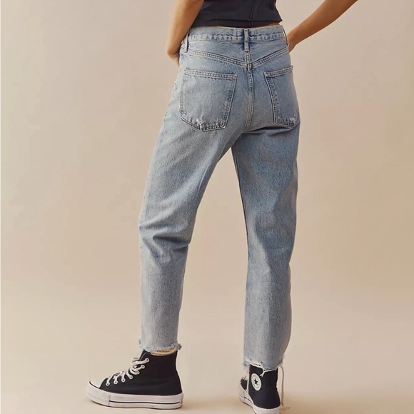 Agolde 90'S CROP MID RISE LOOSE FIT in NERVE SZ 24 - Picture 2 of 4